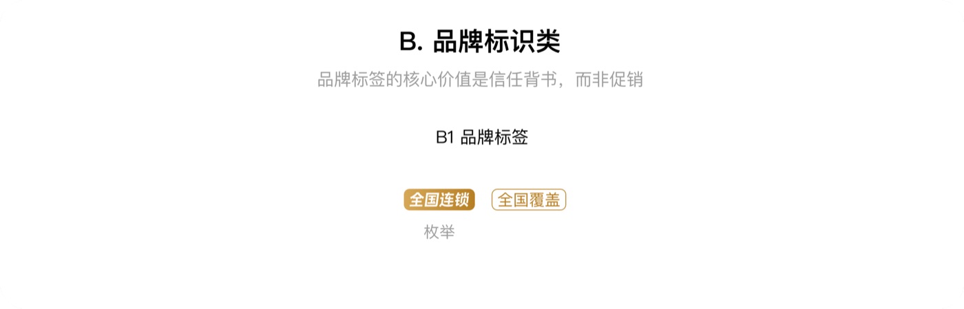 标签系统：B 品牌标识类