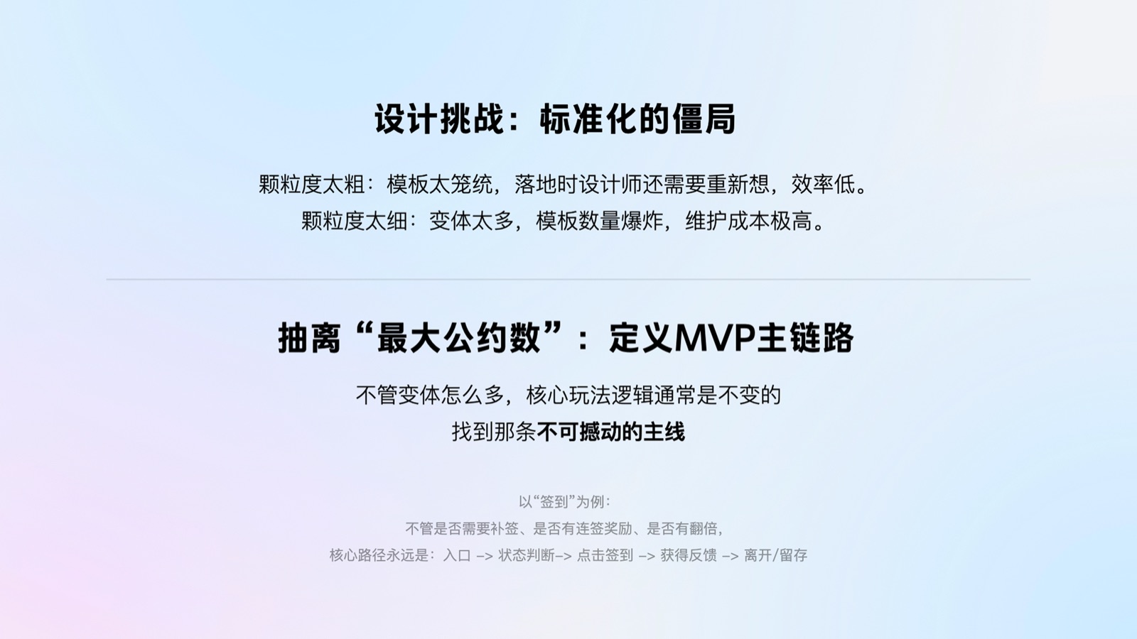 标准化僵局与 MVP 主链路公约数方法