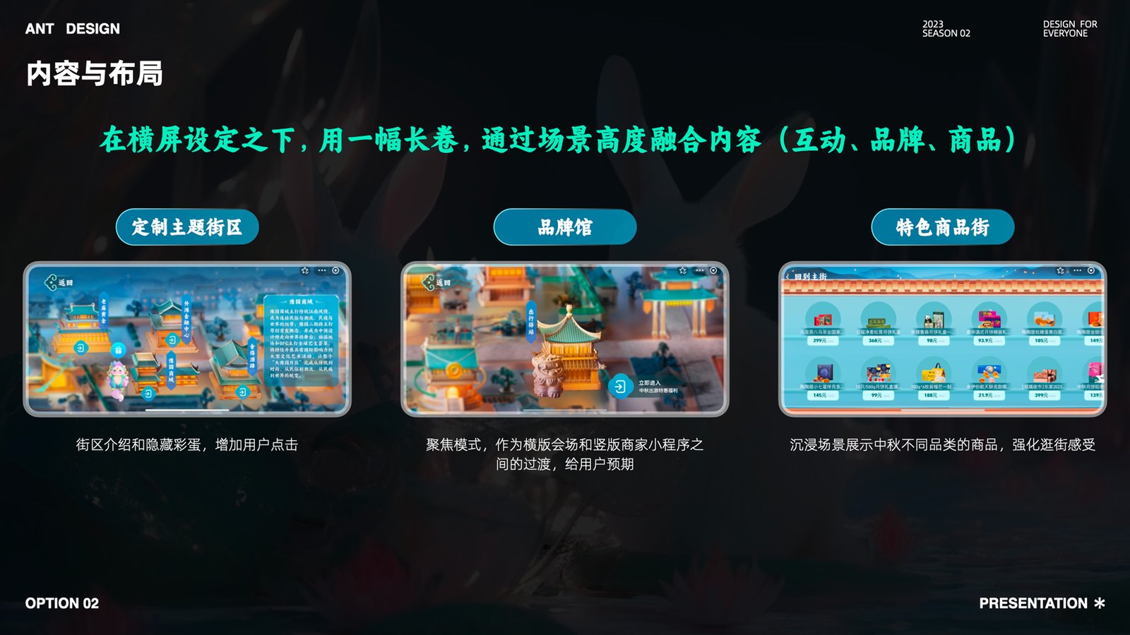 定制主题街区、品牌馆与特色商品街 UI